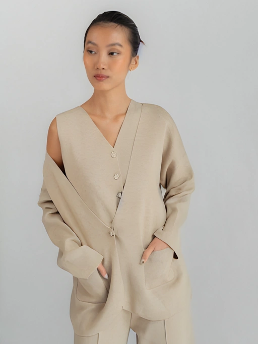 Image of The Cardigan Set: Lira Cardigan, Eysa Trousers, Roux Vest