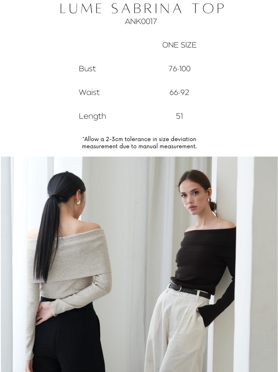 ANKARA - Lume Sabrina Knit Top