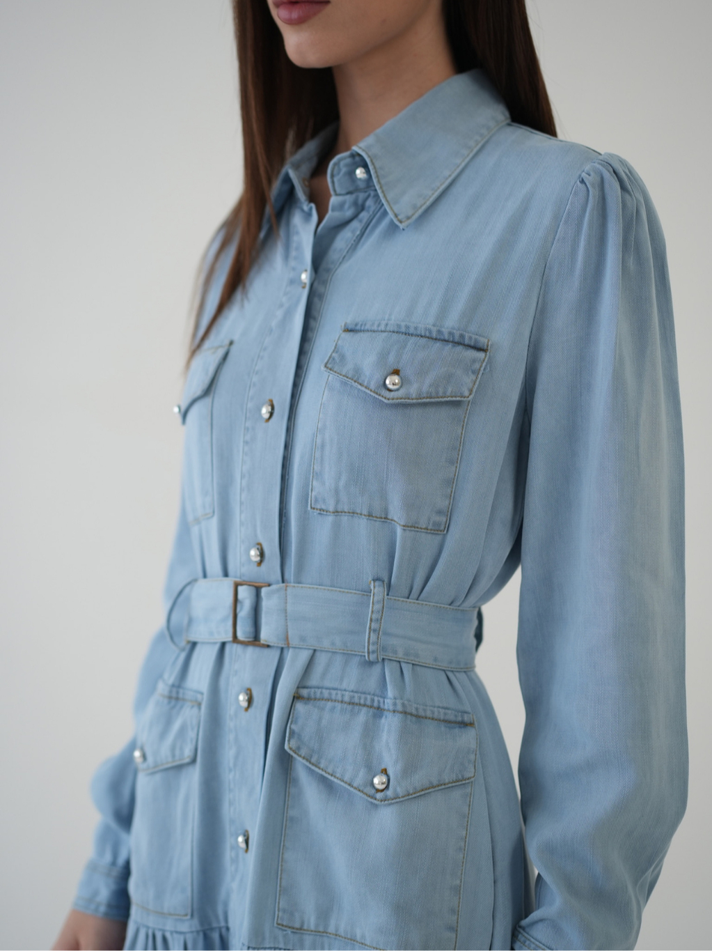 ANKARA - Ravine Denim Dress