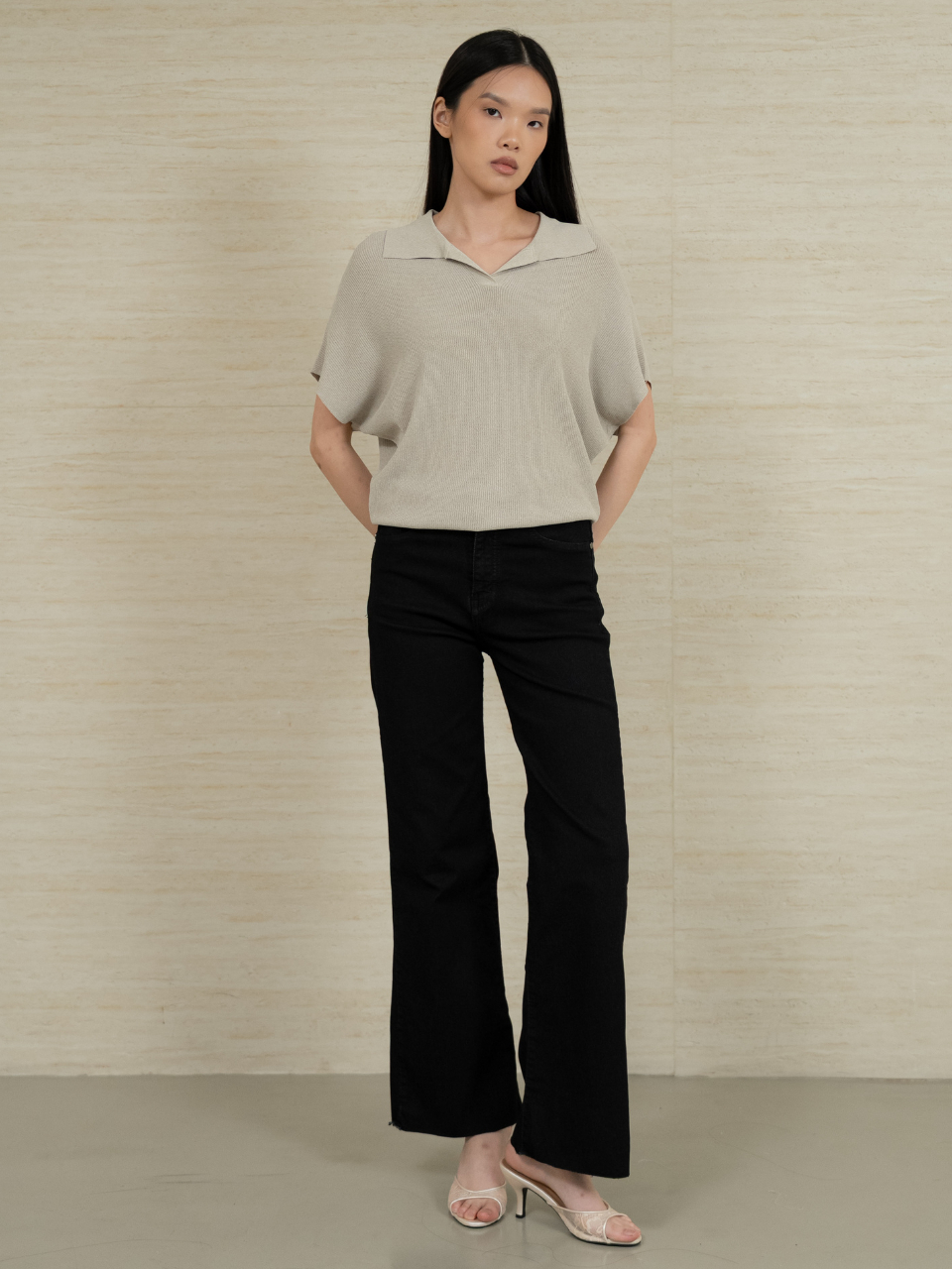 ANKARA - Polo Knit Top