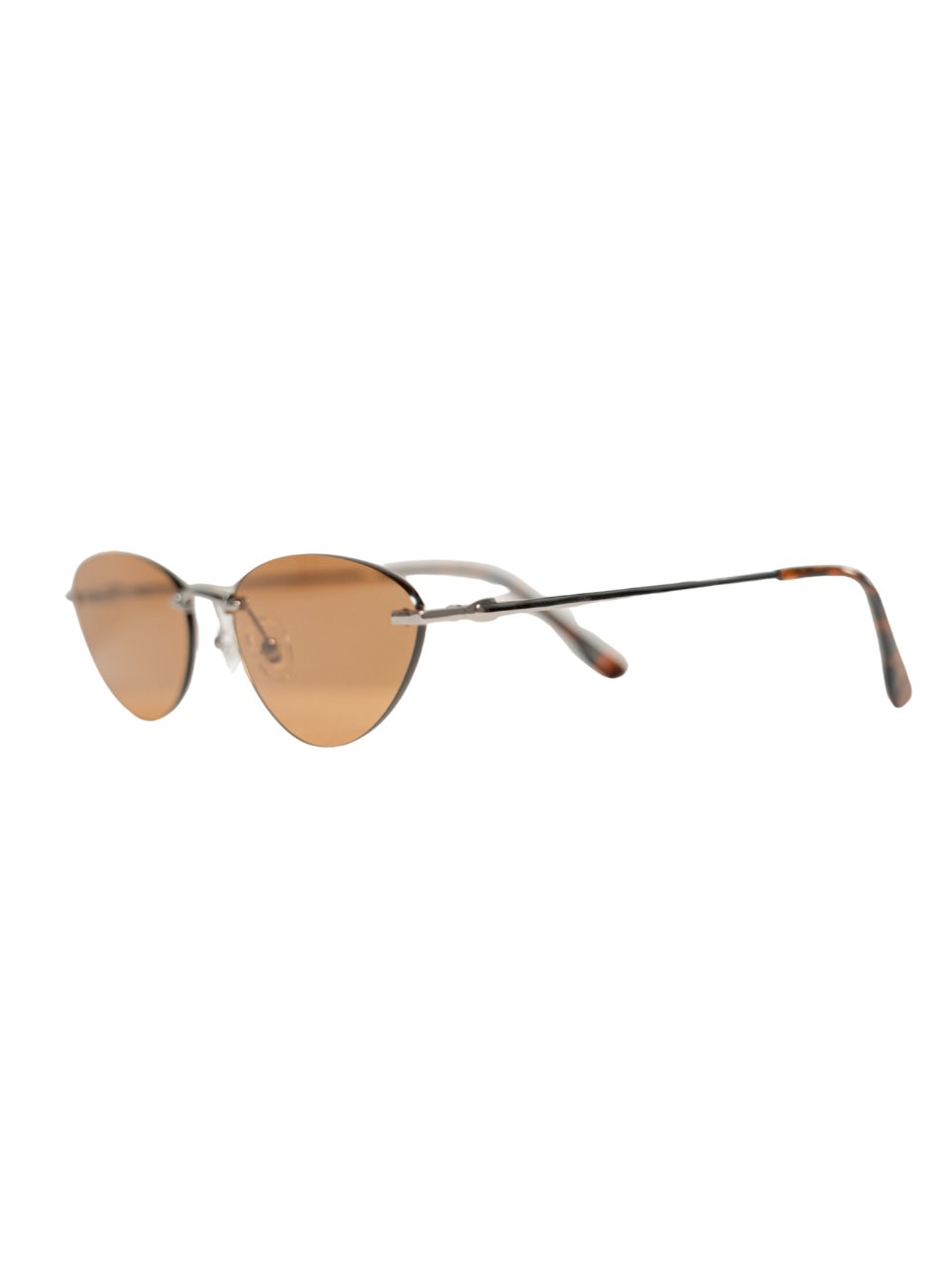 ANKARA Eyewear - HARUN Amber Resin Lens with Tangerine Tortoise Cat-eye Copper Frame Sunglasses