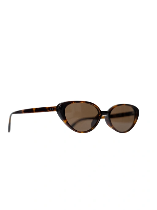 Image of ANKARA Eyewear - TESTU Pecan Tortoise Acetate Cat-eye Sunglasses
