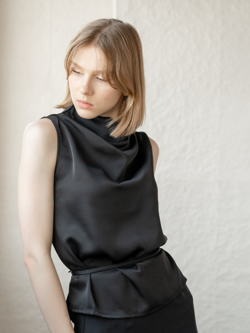ANKARA - Nara Tied Satin Top