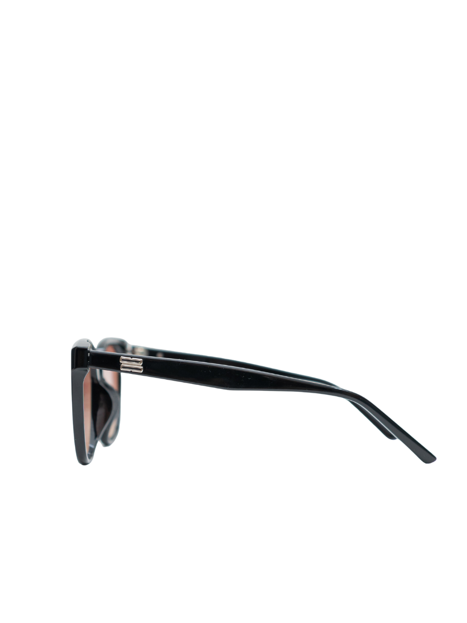 ANKARA Eyewear - NUEVE Amberose Black Acetate Square Sunglasses