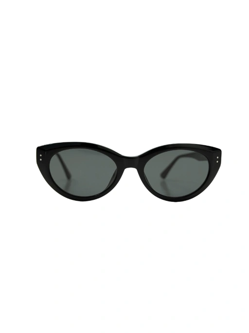 ANKARA Eyewear - SILVA Black Lens with Black Acetate Cat-eye Sunglasses