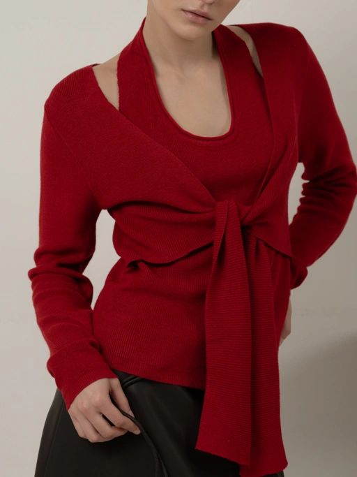 Image of ANKARA - Veya Wrap Tank Top Cardigan