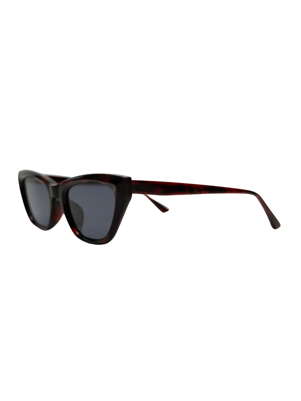 ANKARA Eyewear - RAVEN Slate Grey Lens with Rosewood Acetate Cat-eye Sunglasses