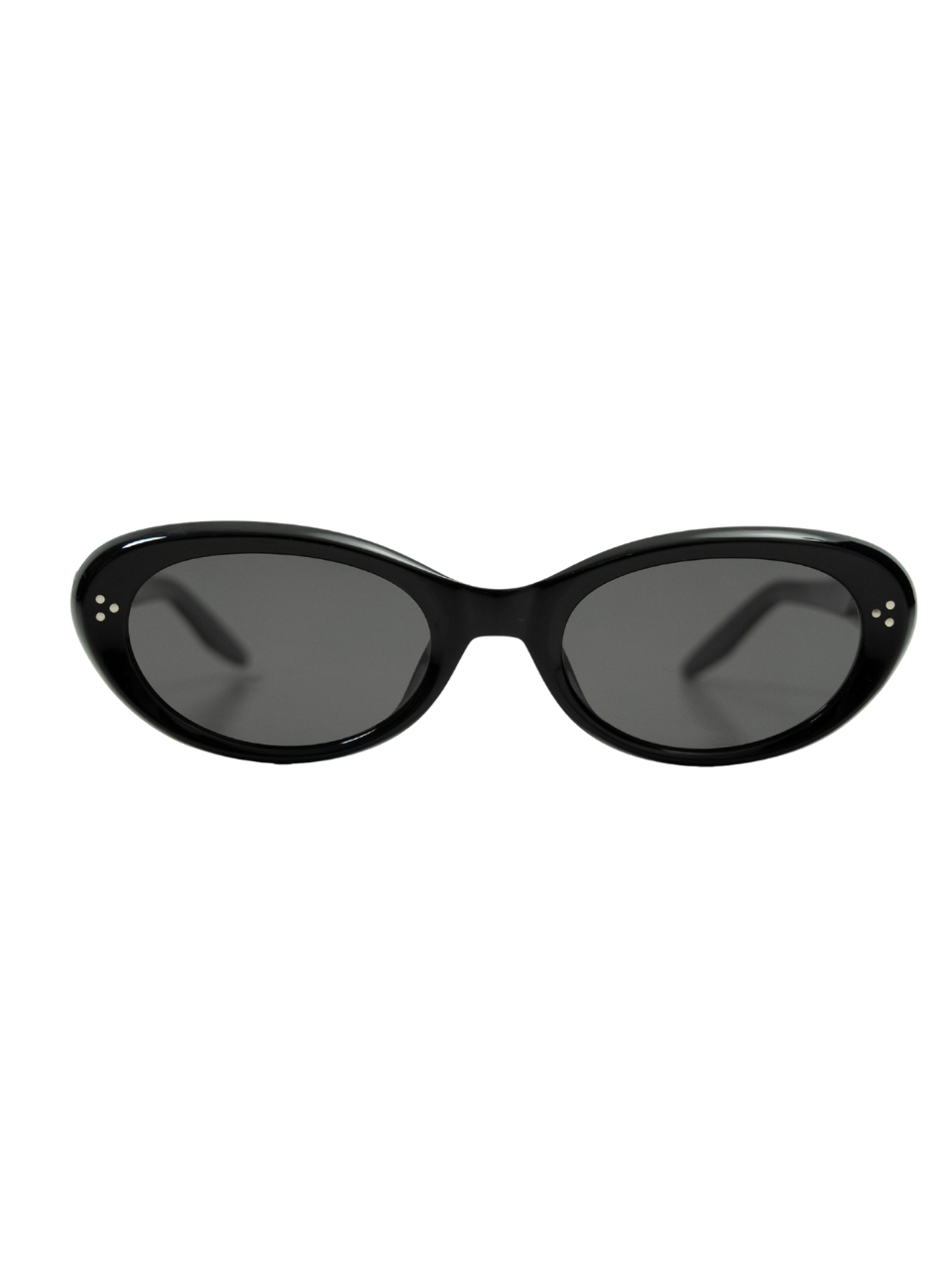ANKARA Eyewear - JENNI Black Lens with Black Acetate Oval Sunglasses