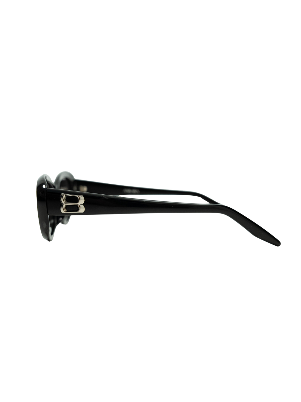 ANKARA Eyewear - JENNI Black Lens with Black Acetate Oval Sunglasses