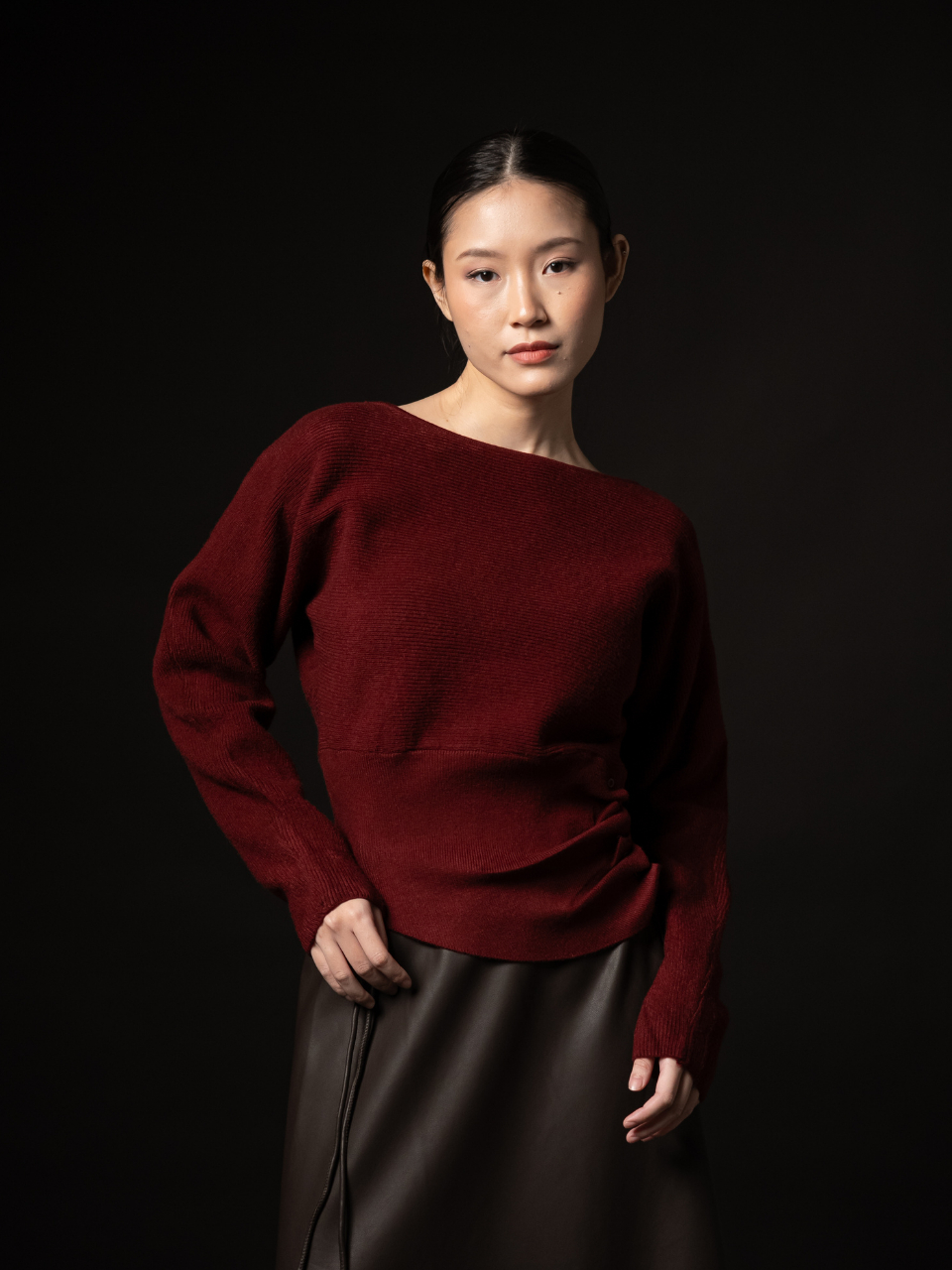 ANKARA - Mave Sabrina Knit Sweater