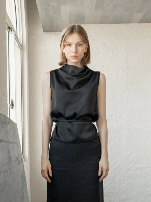 Image of ANKARA - Nara Tied Satin Top