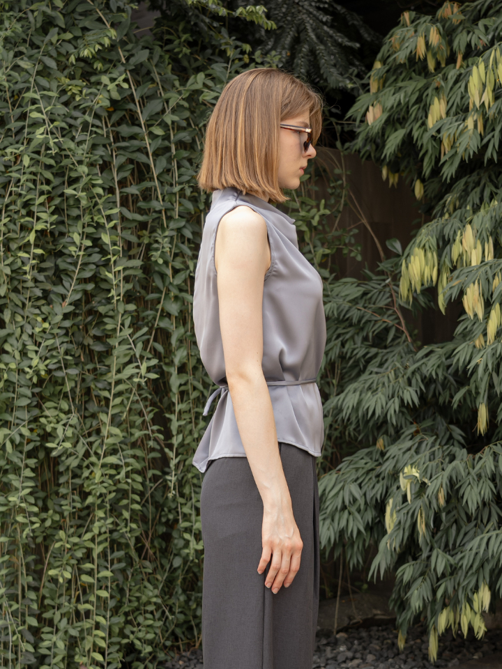 ANKARA - Nara Tied Satin Top