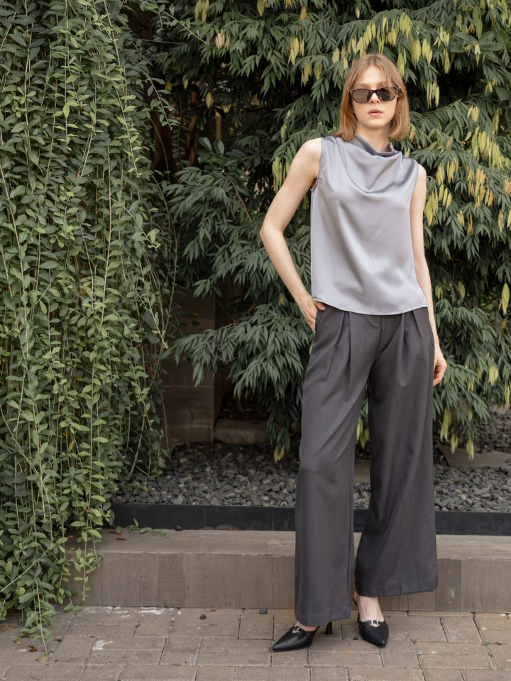 ANKARA - Nara Tied Satin Top
