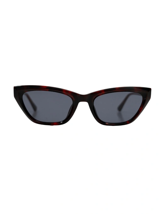 Image of ANKARA Eyewear - RAVEN Slate Grey Lens with Rosewood Acetate Cat-eye Sunglasses