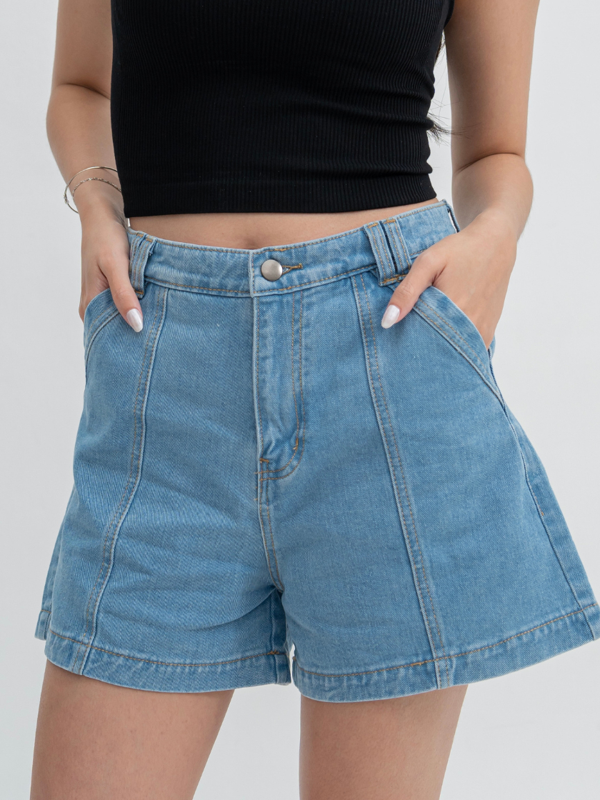 ANKARA - Kova Denim Wide Hem Shorts