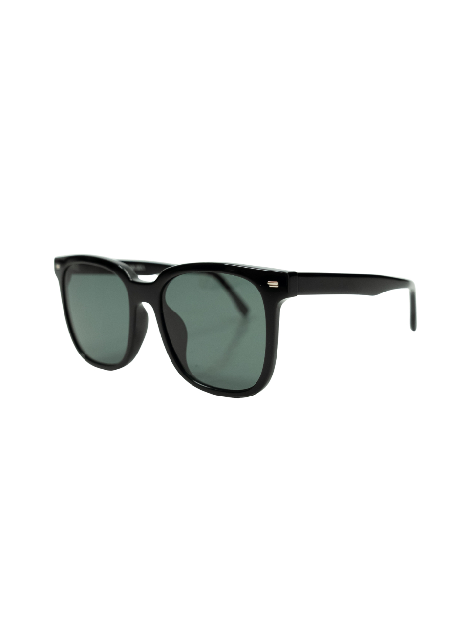 ANKARA Eyewear - ZORIN Moss Green Lens with Black Acetate Square Sunglasses