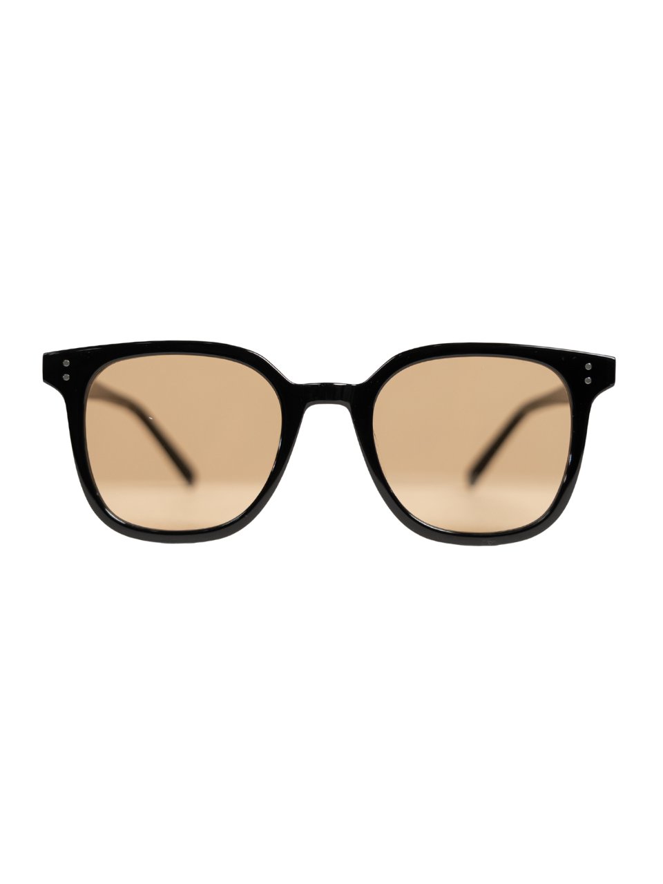 ANKARA Eyewear - NOVEN Honey Dune Lens with Black Square Acetate Frame Sunglasses