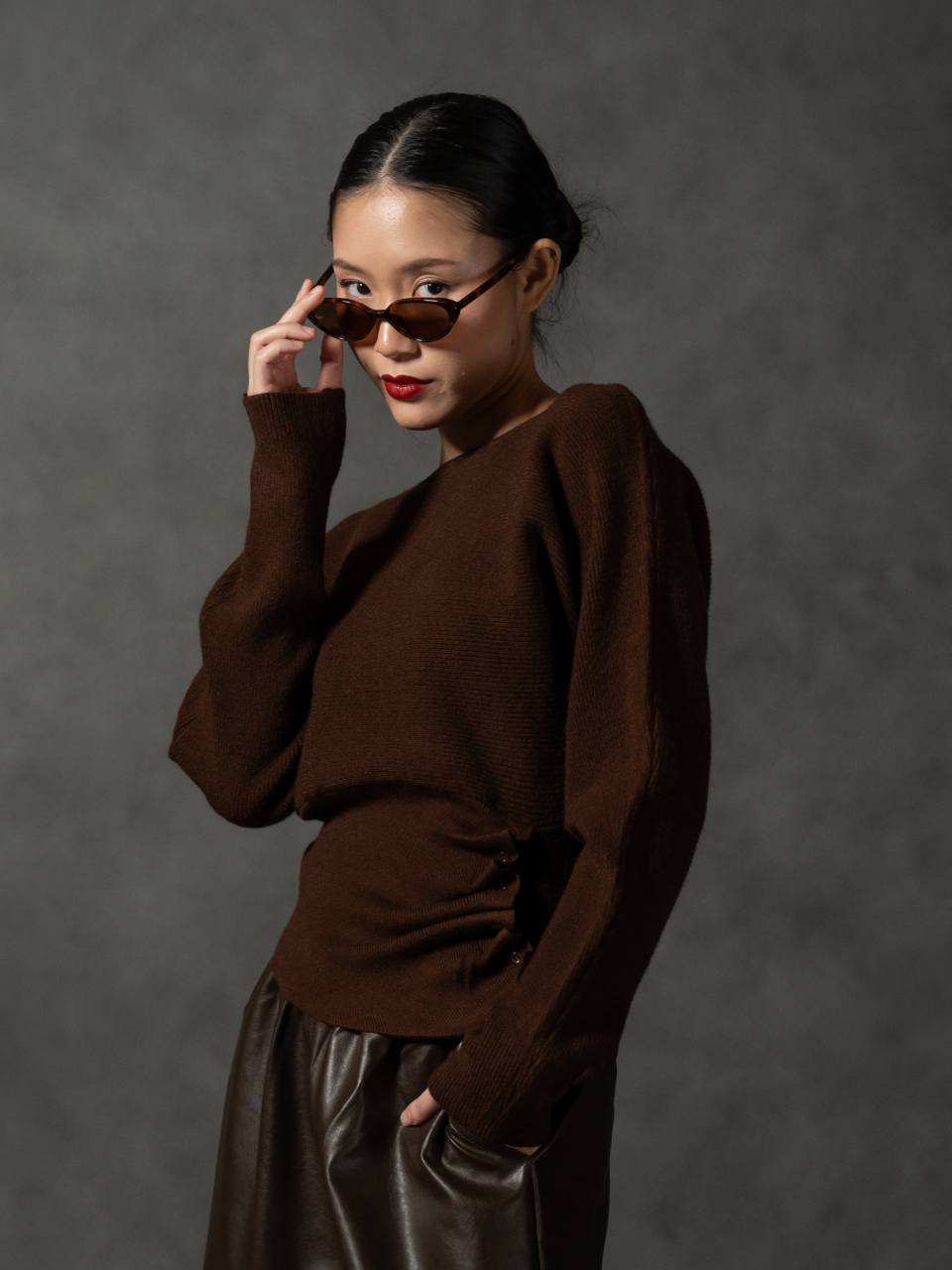 ANKARA - Mave Sabrina Knit Sweater
