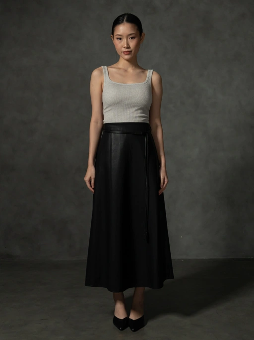 Image of ANKARA - Harley Leather Skirt