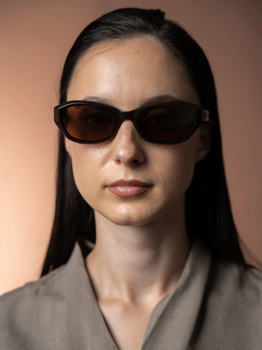 Image of ANKARA Eyewear - HESSI Pecan Espresso Acetate Cat-eye Sunglasses