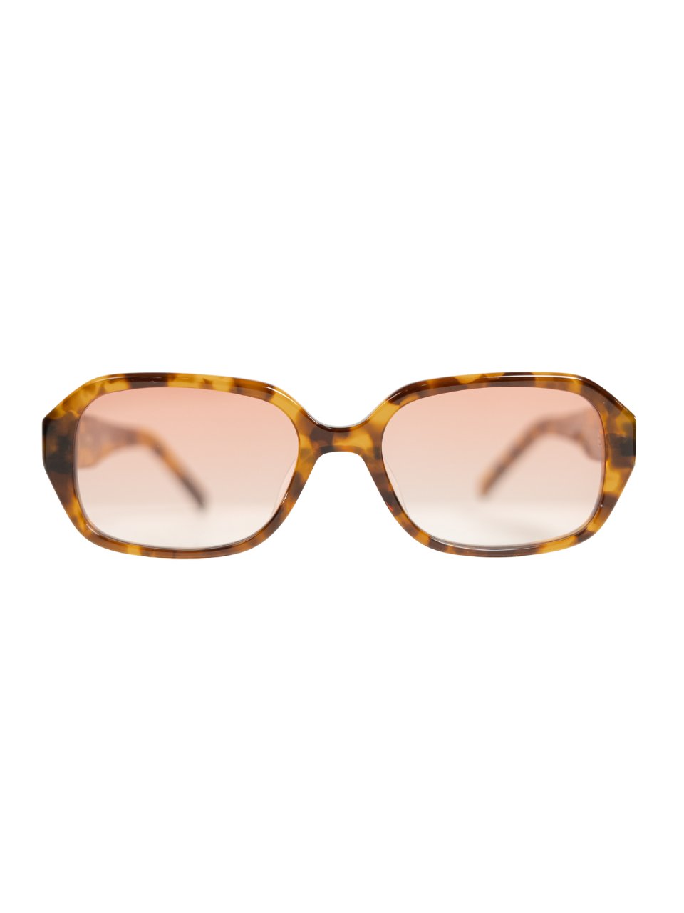 ANKARA Eyewear - YUKIA Peach Rose Lens with Burnt Amber Tortoise Acetate Frame Sunglasses