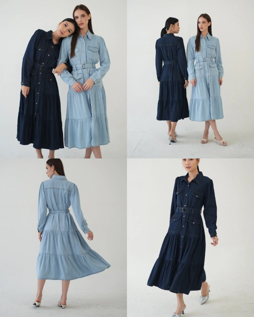 Image of Ravine Denim Dress
