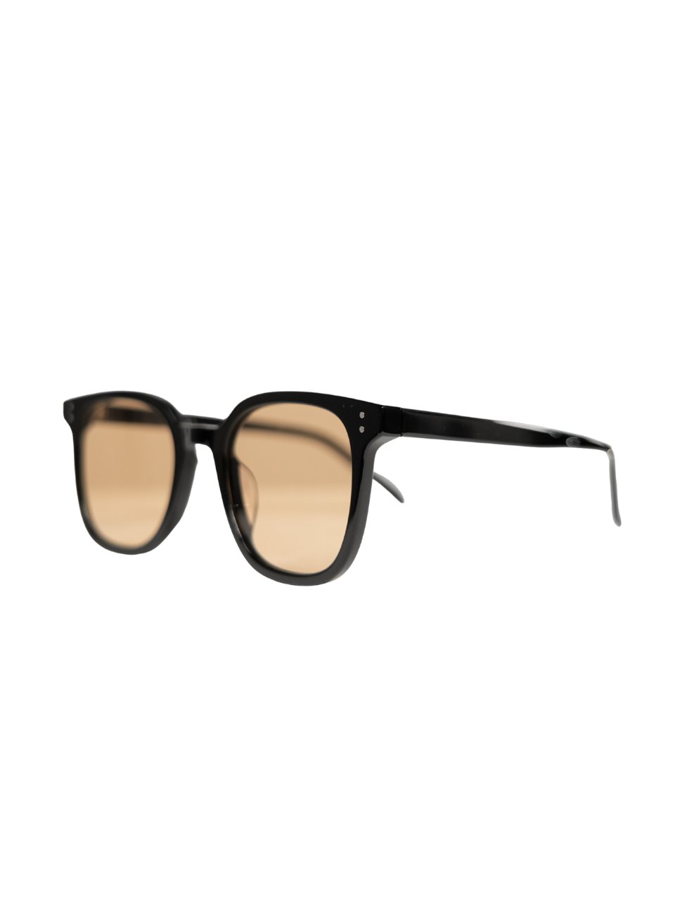 ANKARA Eyewear - NOVEN Honey Dune Lens with Black Square Acetate Frame Sunglasses