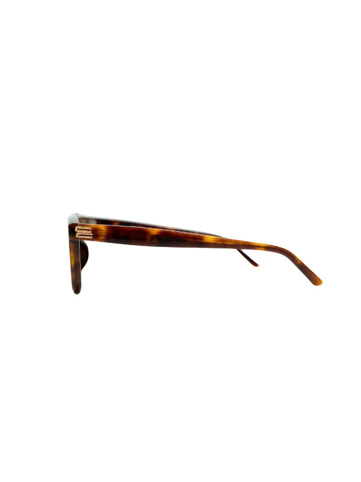 ANKARA Eyewear - AMORA Black Lens with Orange Tortoise Square Sunglasses