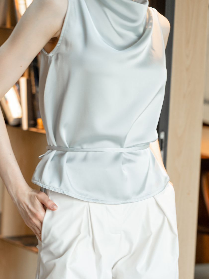 ANKARA - Nara Tied Satin Top