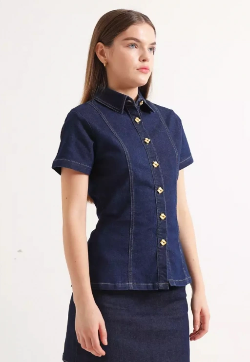 Image of Sena Denim Shirt