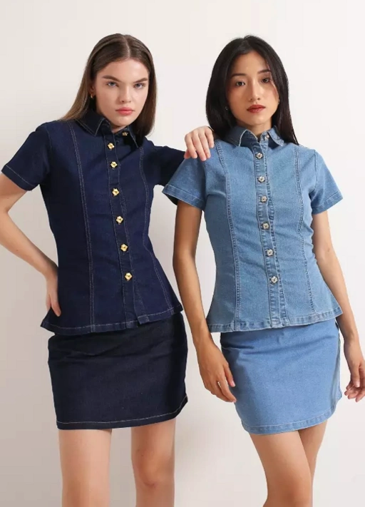 Image of Sena Denim Shirt