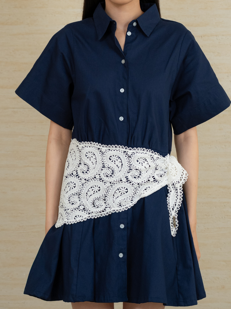 ANKARA - Triangle Lace Waist Belt