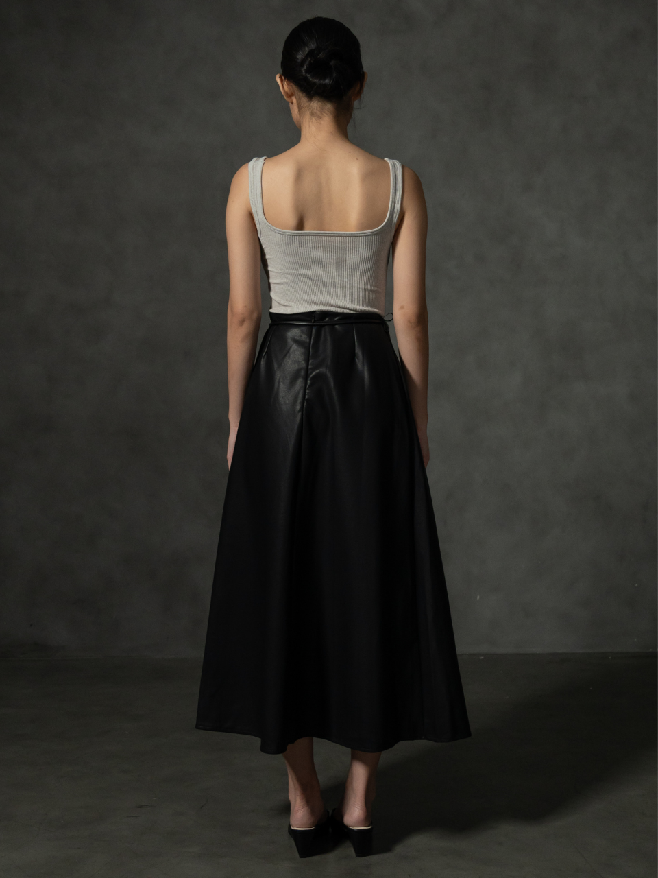 ANKARA - Harley Leather Skirt