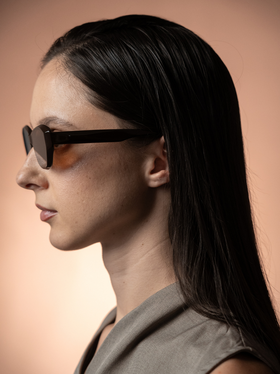 ANKARA Eyewear - HESSI Pecan Espresso Acetate Cat-eye Sunglasses