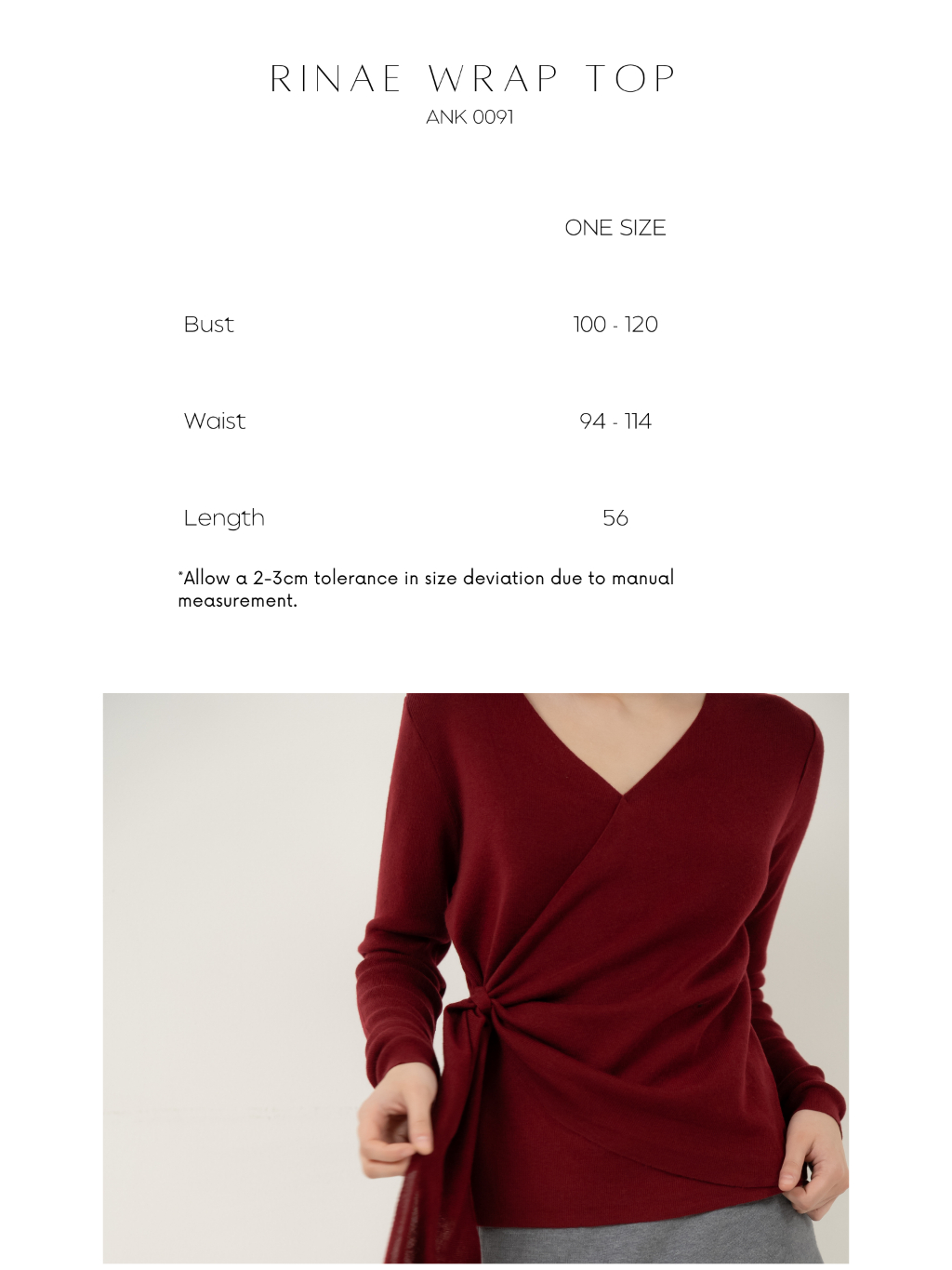 ANKARA - Rinae V-Necked Wrap Top