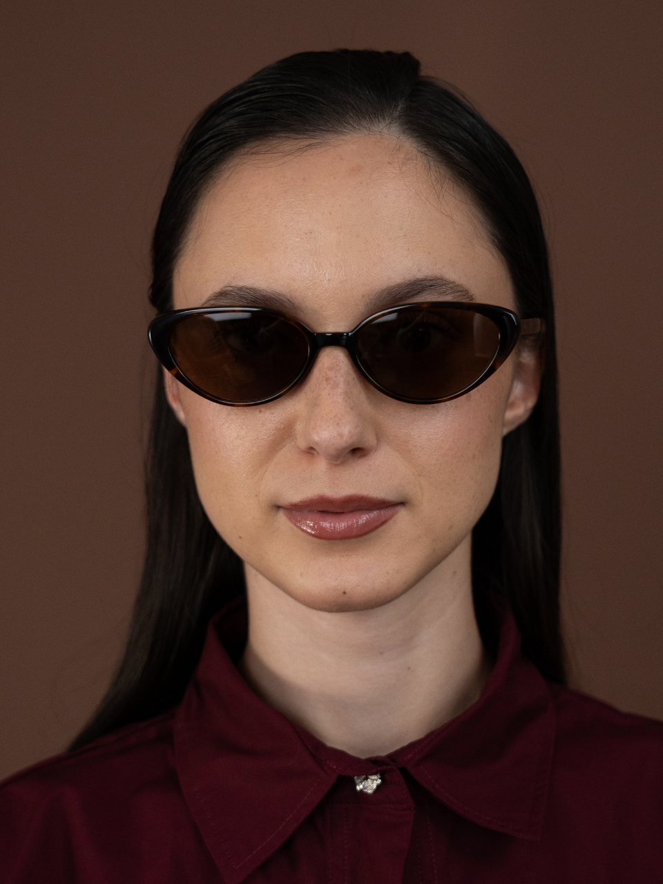 ANKARA Eyewear - TESTU Pecan Tortoise Acetate Cat-eye Sunglasses