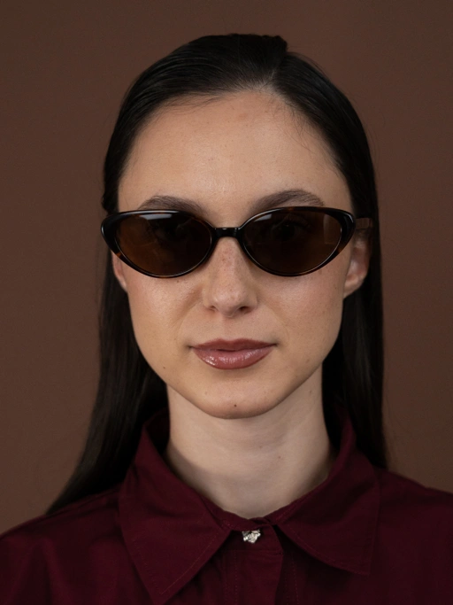 Image of ANKARA Eyewear - TESTU Pecan Tortoise Acetate Cat-eye Sunglasses