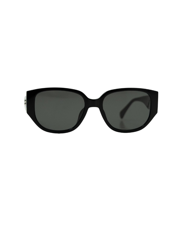 ANKARA Eyewear - NYVOR Black Lens with Black Acetate Square Sunglasses