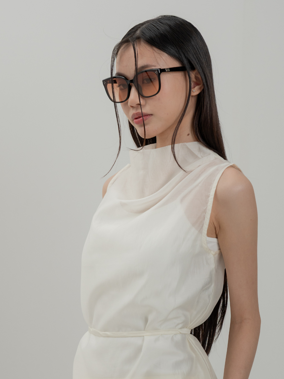 ANKARA - Sheer See Through Tied Top