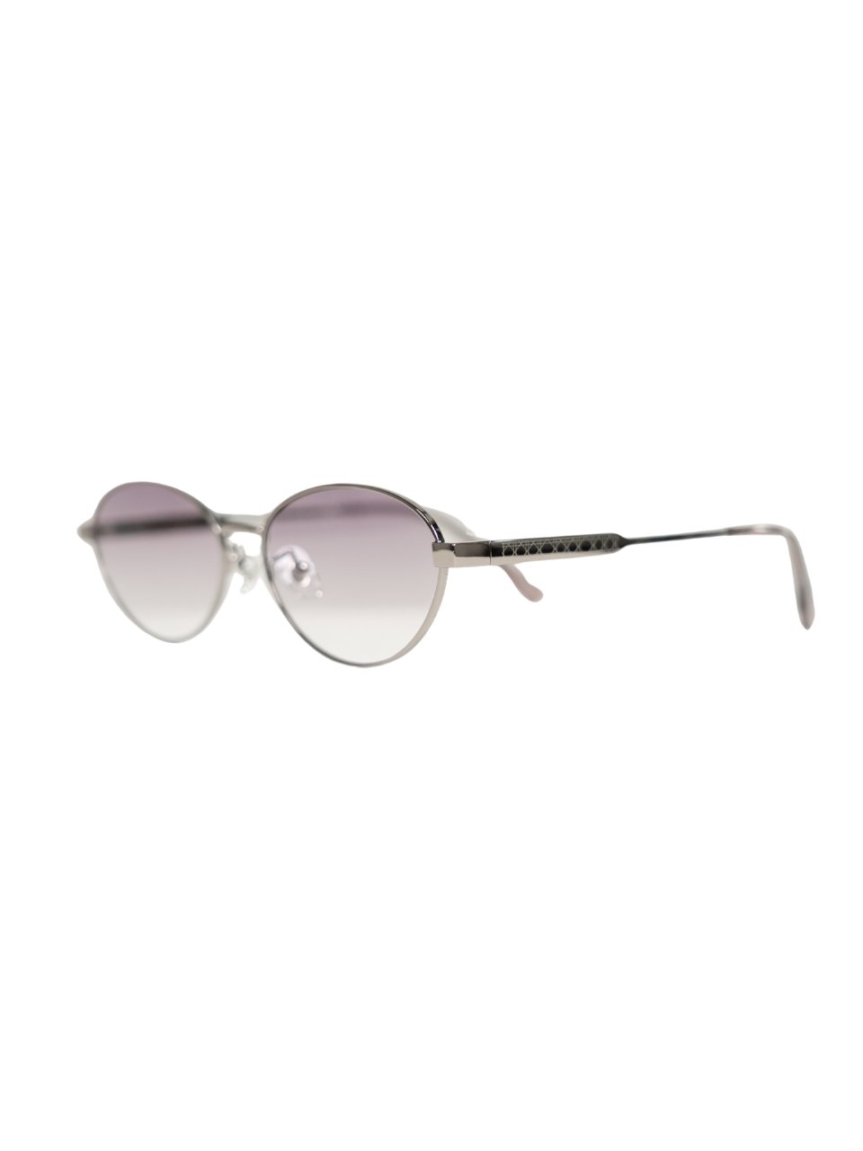 ANKARA Eyewear - ASTRA Lavender Smoke Lens with Silver Cat-eye White Copper Frame Sunglasses