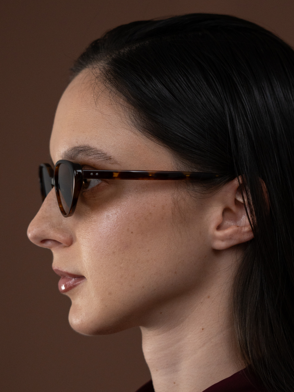 ANKARA Eyewear - TESTU Pecan Tortoise Acetate Cat-eye Sunglasses