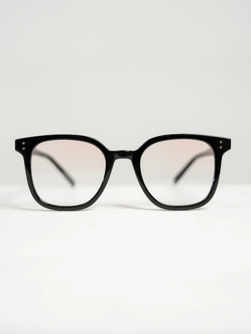 ANKARA Eyewear - MIREI Pink Blush Lens with Black Square Acetate Frame Sunglasses
