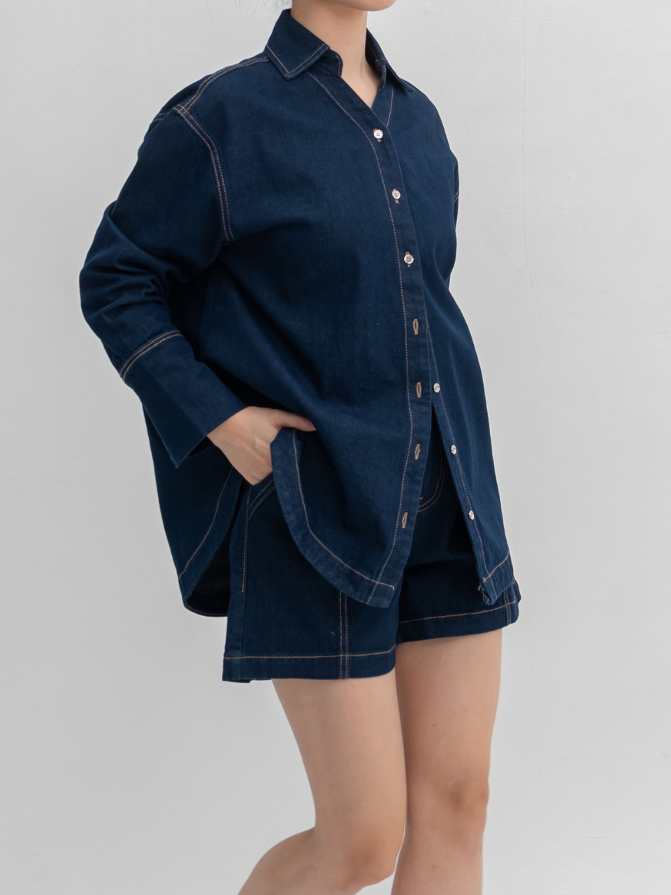 ANKARA - Kova Denim Wide Hem Shorts