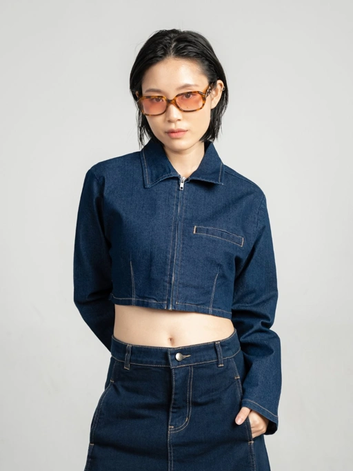 ANKARA - Mira Crop Zipper Top