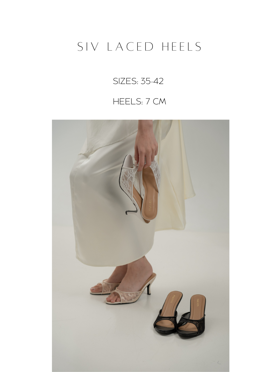 ANKARA - Siv Laced Heels