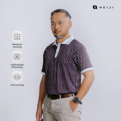 HEIJI - SoftPace Polo Shirt | Kaos Olahraga Polo Pria