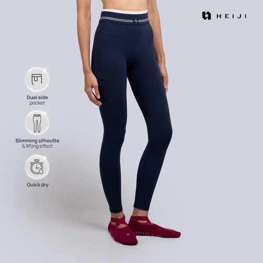 Image of HEIJI - SoftFit Pocket Legging | Legging Wanita High Waist Pocket