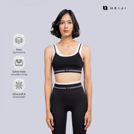 Image of HEIJI - SoftLayer Bra Top | Sport Bra Wanita Medium Support