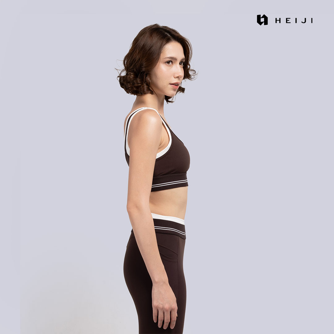 HEIJI - FLOW SoftLayer Bra Top | Sports bra olahraga wanita yoga pilates | Ultra soft, Push up bra, Comfortable shoulder strap, Breathable