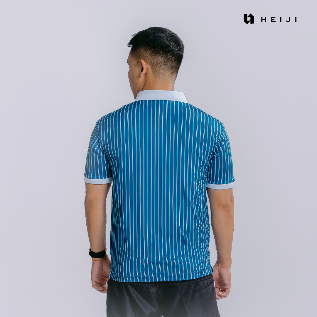 HEIJI - COURT SoftPace Polo Shirt | Kaos polo olahraga tenis padel golf pria | Lightweight, Moisture wicking, Stretchy